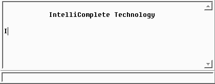 Screenshot of IntelliComplete